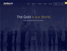 Tablet Screenshot of gold.goldbex.com